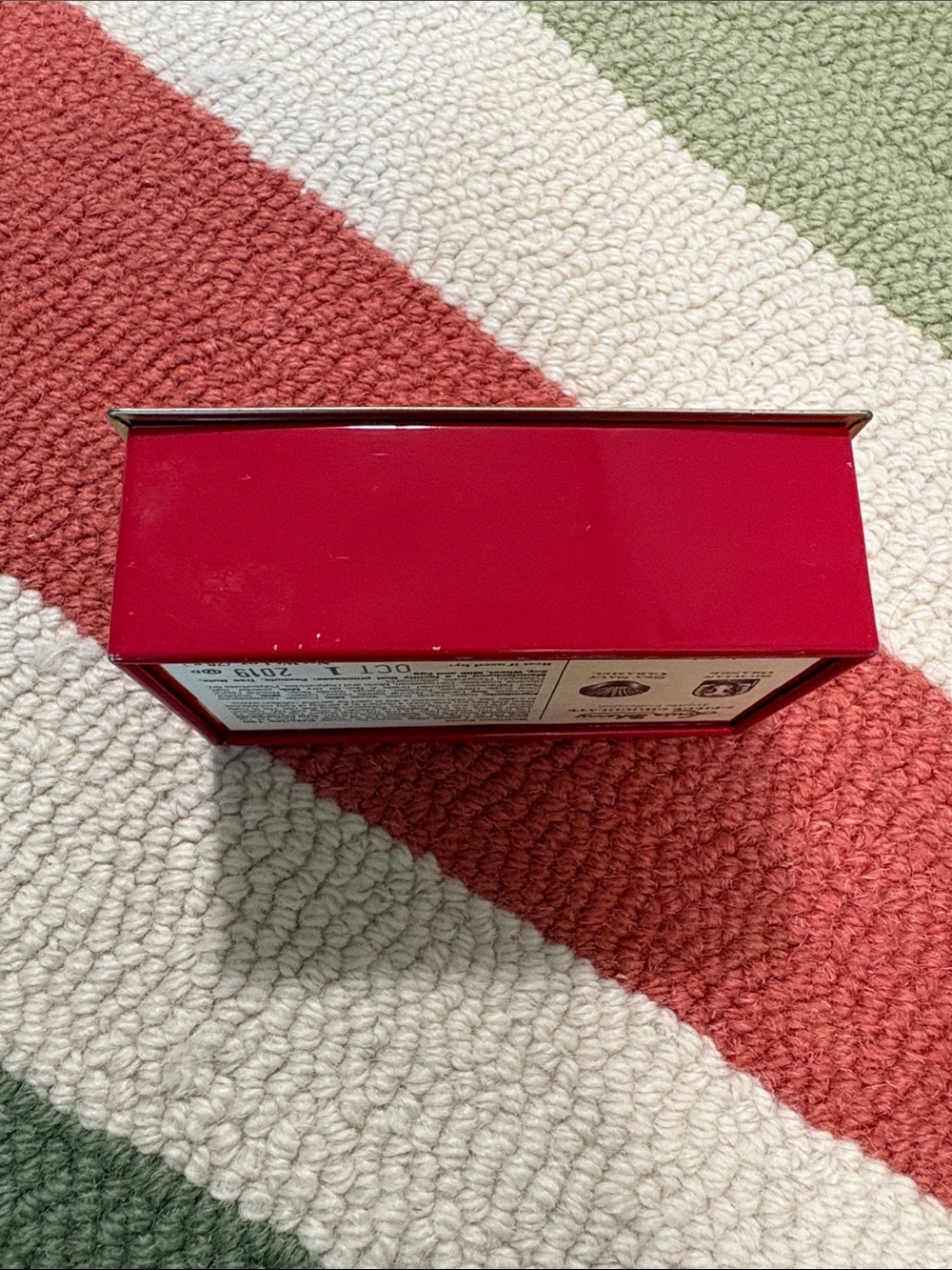 Louis Sherry Small Red Decorative Tin Box - Picture 5 of 14